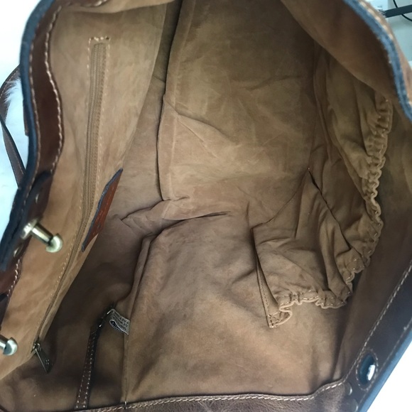 PATRICIA NASH 🤎 Benvenuto Leather Tote Distressed Cognac - Picture 11 of 15
